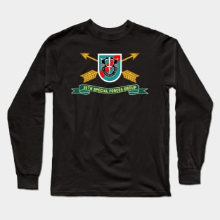 20th Special Forces Group - Flash w Br - Ribbon X 300 Long Sleeve T-Shirt